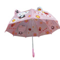 Hight quality Hello kitty Anima fancy unicorn cat umbrella for kids children